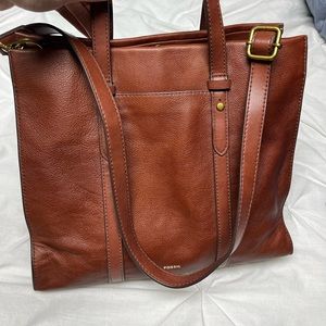 Fossil tote with optional crossbody strap